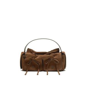 아크네 드로스트링 디테일 레더 숄더 백 C10258