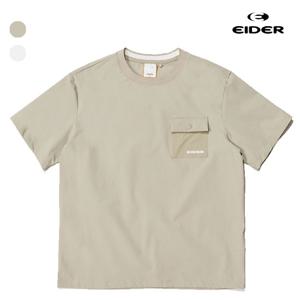 [아이더 (행사)]키즈 온더락 우븐 아이스 반팔 라운드 티셔츠 키즈아이스티 (2컬러) JUM24203