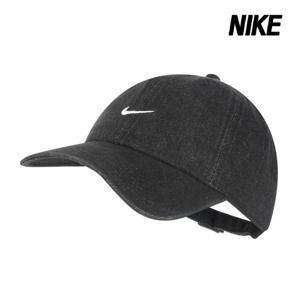 나이키 모자 클럽 언스트럭처 데님 캡 블랙 화이트 HF0383-010