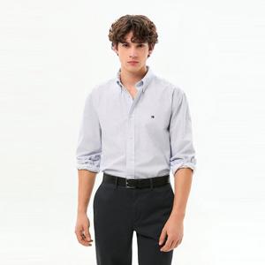 [공식][타미힐피거] [Regular fit] 포플린 페이크 솔리드 셔츠 (T12G0WSH017MT1C7L)