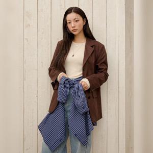 [올리브데올리브]싱글 스웨이드 자켓(OL5XJ880)