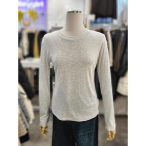 밸리걸 세이브존01 면스판 라운드넥 무지 긴팔 티셔츠 825370