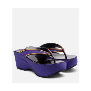 드리스반노튼 새틴 통 샌들 P01154518