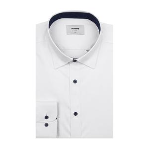 [레노마(셔츠)]뱁부 폴리스판 솔리드 긴소매 슬림핏셔츠 RQSSL0107WH