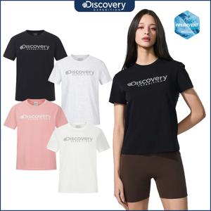 디스커버리 26SS신상 여성 레귤러핏 프레시벤트 로건 반팔티셔츠 DWRS72063