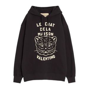 발렌티노 르 샤 그래픽 프린트 후드 티셔츠 7V3MF28NB33 9RA
