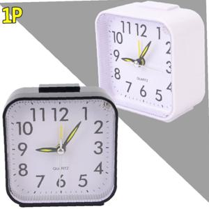 사무실 도서관 미니 사이즈 사각 무소음 탁상 시계