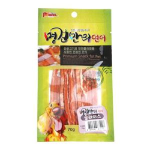 강아지간식 명견만리 연어 슬라이스 1타 70gx20개
