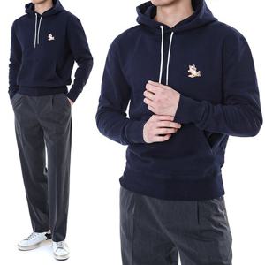 메종키츠네 트리플폭스 자수패치 후드티/IU00355KM0001 NA