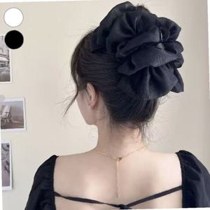 빅사이즈 쉬폰 주름 집게핀 ELH-040