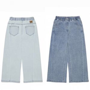 내셔널지오그래픽키즈  (K261GPT010) 여아 데님 와이드핏 팬츠 청바지