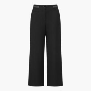 데상트골프바지 VQA DR12WFPT17-BLKG 여성 간절기 와이드핏 팬츠 / BLACK