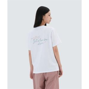 스노우피크 SNOWPEAK APPAREL 아스킨 여성 레터링 반팔 티셔츠 (S25MWFTS85) White S25MWFTS85WH 337651