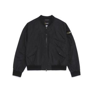 내셔널지오그래픽 NATIONALGEOGRAPHIC N261WJP940 여성 로우머스 세미오버핏 항공 점퍼 BLACK N261WJP940099 328914