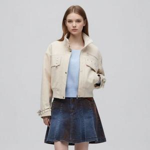 [에고이스트]비조장식 하이 인조가죽 자켓 (ES1FJ161)