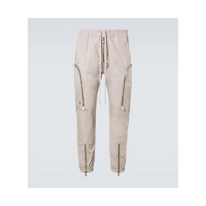 릭오웬스 Bauhaus 코튼 블렌드 포플린 카고 팬츠 P01135166