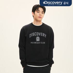 [디스커버리] 앞판 빅아치로고 그래픽 맨투맨 (BLACK) DXMT23051-BKS