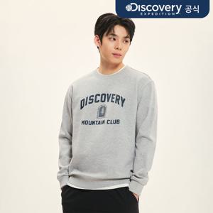 [디스커버리] 앞판 빅아치로고 그래픽 맨투맨 (M/GREY) DXMT23051-MGS