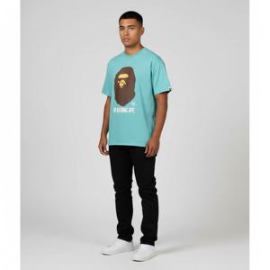 베이프 바이 베이싱 에이프 티셔츠 블루 0ZXTEM002101O BLU