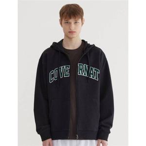 커버낫 남녀공용 아치 로고 후드 집업 블랙 CO2501HZ36BK 343243