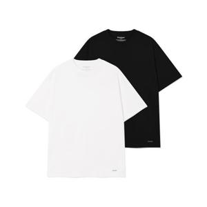 커버낫 COVERNAT [2PACK] 레이어드 티셔츠 블랙화이트 CO2602STE2BW 345729