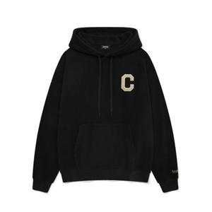 커버낫 COVERNAT C 로고 플리스 오버핏 후디 블랙 CO2403HD09BK 345188