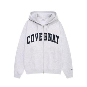 커버낫 COVERNAT 아치 로고 기모 후디 집업 헤더 그레이 CO2403HZ03HG 343912