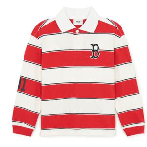 [엠엘비키즈] MLB 키즈 바시티 럭비 티셔츠(7APQV0161-43RDD) 7APQV0161