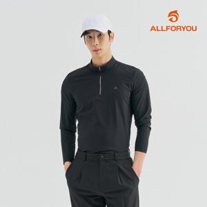 [올포유] [모델착장] 남성 지퍼 프린트 반집업 티셔츠 AMTHM1261-199