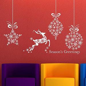 크리스마스 크리스마스의기적 그래픽스티커 눈꽃