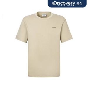 [디스커버리] 프레시벤트 스몰로고 세미오버핏 반팔티셔츠 (L/BEIGE) DXRS7Q053-BGL