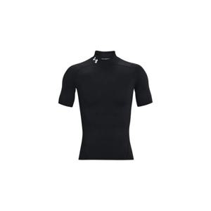 Under Armour언더아머 히트기어 컴프레이션 목 숏슬리브 블랙 화이트 1372586-001