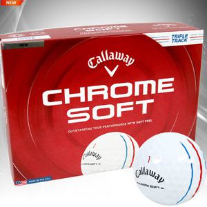 캘러웨이 26년 크롬소프트 트리플트랙 골프볼 3피스 화이트