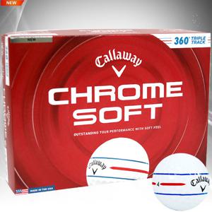캘러웨이 26년 크롬소프트 360 트리플트랙 골프볼 3피스 화이트