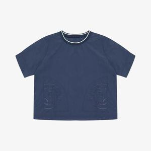 베스띠벨리 세이브존04 포켓 프린팅 셔링 블라우스 BKBAF24510