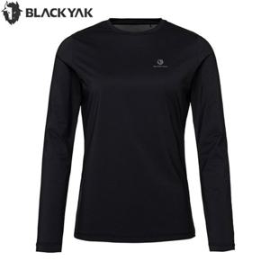 [블랙야크] 블랙야크 여성 여름 아웃도어 등산 긴팔티셔츠 아이스 라운드 베이스레이어2 1BYETMV502BK 2BYETMV502