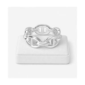 여성 에르메스 스몰 샹달 엔체이니 링 실버 H109507B000