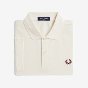 [공식][M6000] 플레인 프레드페리 셔츠 - 에크루/옥스블러드 AFPM2536000-V84