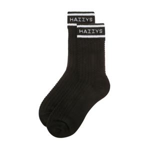 헤지스 골프 여성 26SS 블랙 여성 로고 라인 미들 삭스 HWSS6E107BK