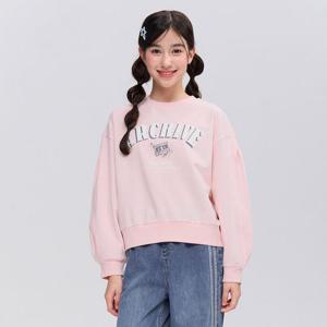 [오션스카이]여아 볼륨 소매 절개 맨투맨 티셔츠-FAJG5156B0Z