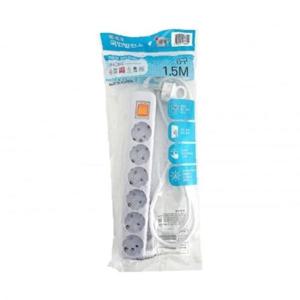 현대 멀티탭 차단 6구 1.5M HM16-62 (1개)