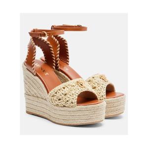 베르사체 Medusa 에스파드리유 웨지 샌들 P01131086