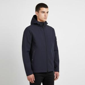 스톤아일랜드  스톤 남성 와펜 패치 소프트쉘 후드 자켓(네이비) L1S15 4100108 S0A27 V0020