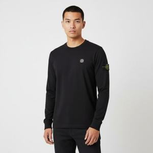 스톤아일랜드  스톤 남성 코튼 저지 슬림핏 롱슬리브 티셔츠(블랙) K2S15 2100028 S0013 V0029
