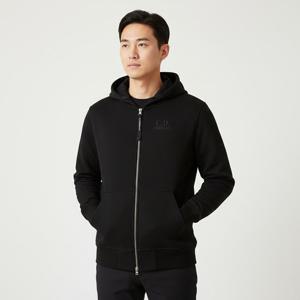 CP컴퍼니 남성 자수 로고 다이애그널 후드 집업 자켓(블랙) 20CMSS025A 005086W 999