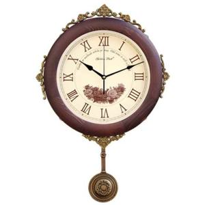 GB3088 무소음 월넛원목주석로마숫자 추 벽시계 한국 벽시계 양면시계 인테리어소품 집들이 선물