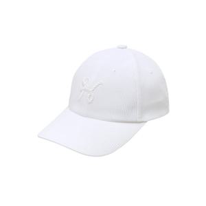 헤지스 골프 여성 26SS 화이트 남녀 공용 H 로고 시어서커 볼캡 HWHE6E104OW