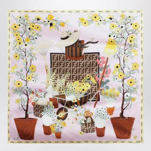 펜디 머플러 스카프 FXT091B01T Pink