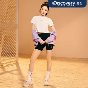 여성 프레시벤트 절개라인 반팔티셔츠 (WHITE)