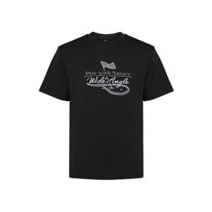 [와이드앵글] WMM26295Z1   남성 TO 그래픽 반팔 라운드 티셔츠 M (Black) WMM26295